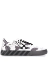 Off-white Vulcanized Tie-die Low-top Sneakers In White