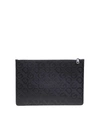 DOLCE & GABBANA FLAT LEATHER ENVELOPE WITH LOGO PRINT,11183229