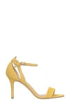 THE SELLER SANDALS IN YELLOW SUEDE,11417627