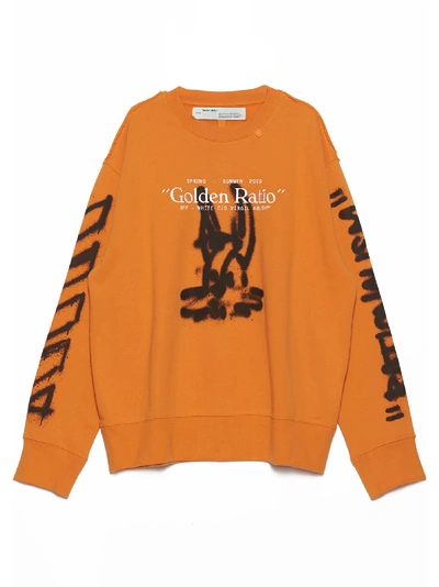 Long Sleeve Off White Golden Ratio Crewneck Off-white Golden Ratio