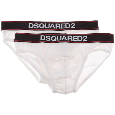 Dsquared2 Swallow Brief In Bianco