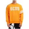 Gcds Embroidered Logo Crew-neck Sweatshirt In Arancione