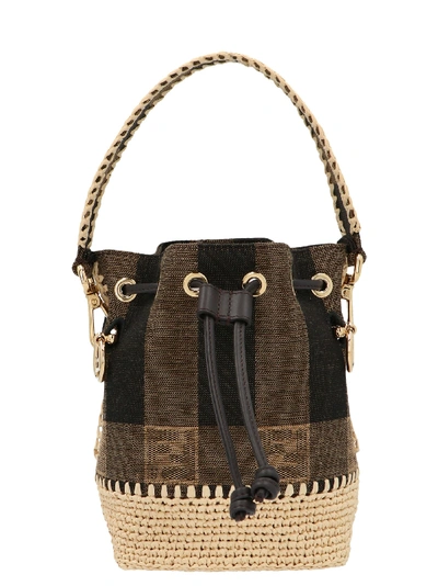 Fendi Mon Tresor Bucket Bag In Beige