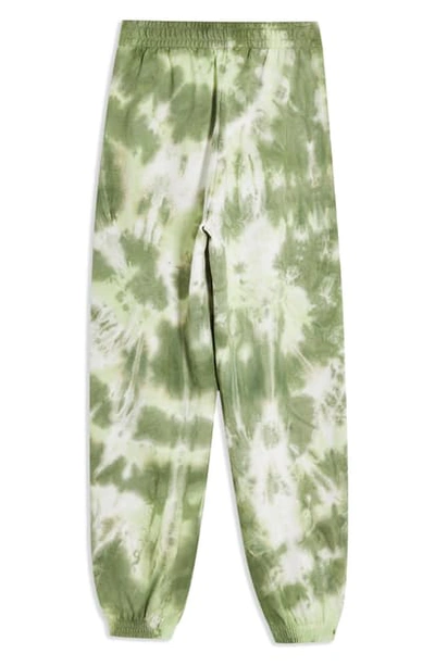 Topshop Tie Dye Jogger Pants In Green