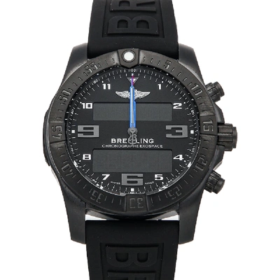 Pre-owned Breitling Black Titanium Exospace B55 Night Mission Vb5510h2/be45 Men's Wristwatch 46 Mm