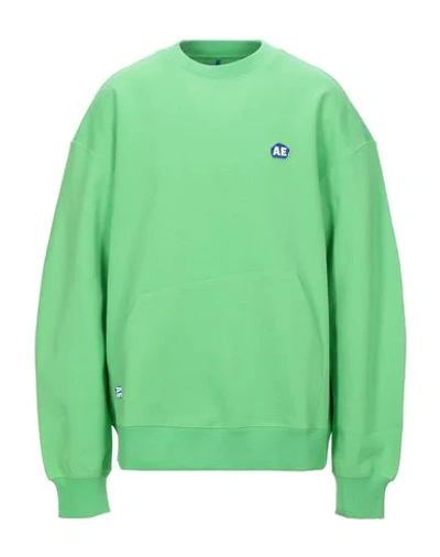 Ader Error Sweatshirt In Acid Green