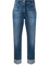 BRUNELLO CUCINELLI TURN-UP CUFF STRAIGHT LEG JEANS