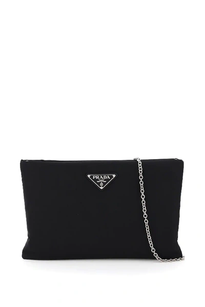 Prada Nylon Pouch In Black