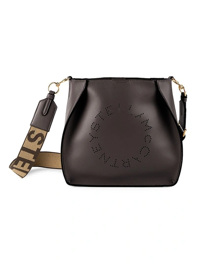 Stella Mccartney Stella Logo Crossbody Bag In Black