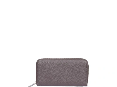 Orciani Soft Zip Around Wallet In Brown