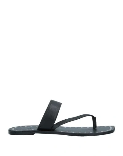 Kurt Geiger Toe Strap Sandals In Black