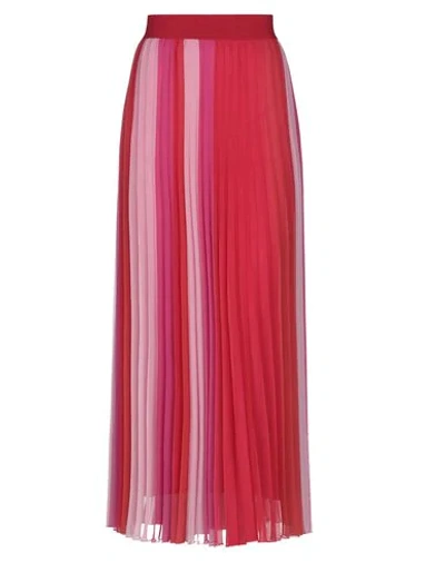 Clips Long Skirts In Red