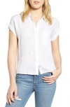 Rails Whitney Print Shirt In White Gold Electric