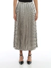 VALENTINO PRINTED SKIRT IN IVORY COLOR,TB3RA5K2551 0AN