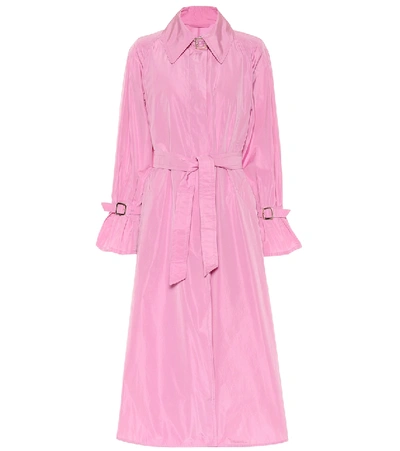 Max Mara Ella Taffeta Trench Coat In Pink ModeSens