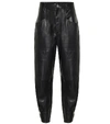 ISABEL MARANT XIAMAO HIGH-RISE LEATHER trousers,P00482751