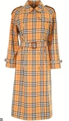 BURBERRY BURBERRY VINTAGE CHECK BELTED TRENCH COAT
