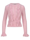 PHILOSOPHY DI LORENZO SERAFINI PHILOSOPHY DI LORENZO SERAFINI RUFFLED CABLE KNIT SWEATER