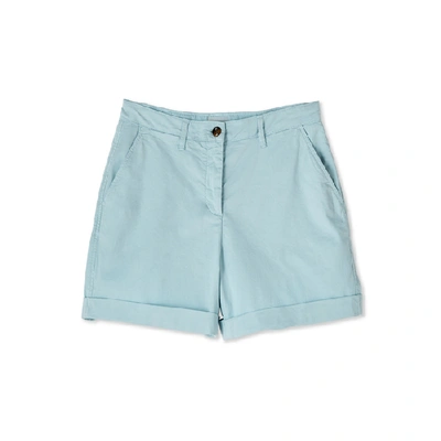 Jigsaw Cotton Chino Short In Porcelain Blue