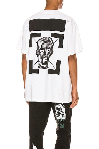Off-white Masked Face Over Tee In White & Black
