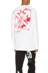 OFF-WHITE STENCIL LONG SLEEVE TEE,OFFF-MS194