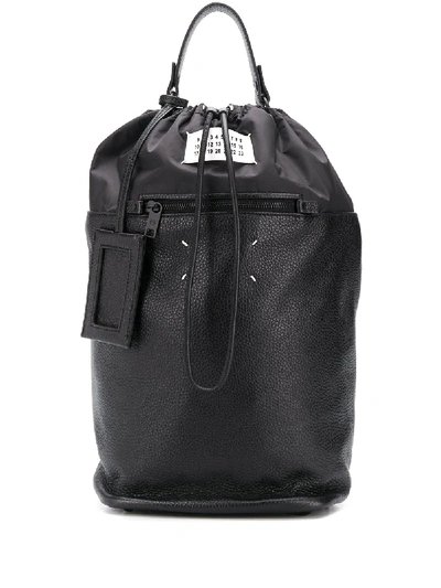 Maison Margiela Four-stitch Backpack In Black