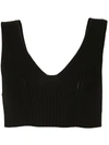 LOW CLASSIC SLEEVELESS RIBBED CROP TOP