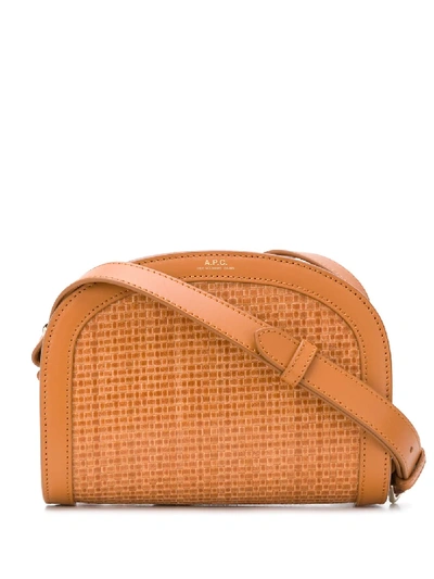 Apc Demi-lune Shoulder Bag In Brown