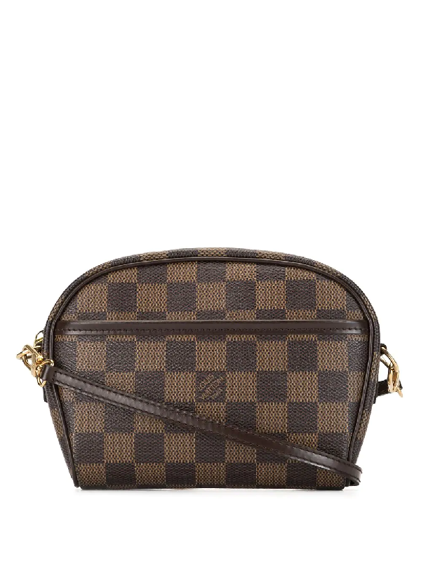 Pre-Owned Louis Vuitton 2002 Pre-owned Damier Ipanema Crossbody Bag In Brown | ModeSens