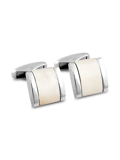 Zegna Sterling Silver & Mother-of-pearl Cufflinks