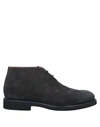 Doucal's Man Ankle Boots Midnight Blue Size 7 Leather In Blue