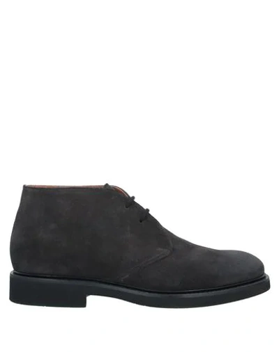 DOUCAL'S DOUCAL'S MAN ANKLE BOOTS CHARCOAL SIZE 6.5 SOFT LEATHER,11486491QN 5