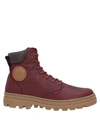Palladium Boots In Maroon
