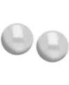 Essentials Ball Stud Silver Plate Earrings In Silver