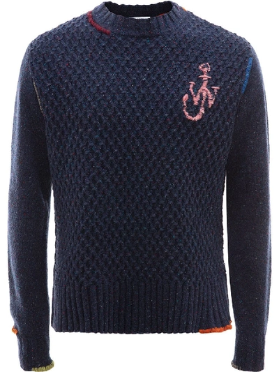 Jw Anderson J.w. Anderson Knitted Sweater In Blue