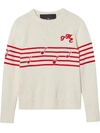 Marc Jacobs The Band Long Sleeve Jumper In White