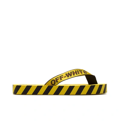 Off-white Flip Flop In Yellow