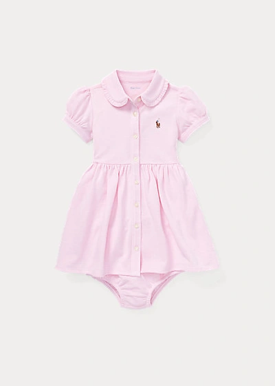 Polo Ralph Lauren Baby Girls Cotton Oxford Dress 9 Mths Pink