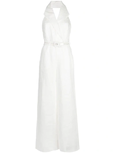 Nicholas Marie Tailored-style Jumpsuit In White