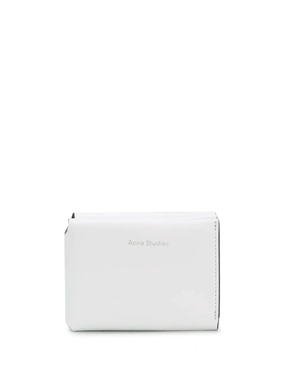 Acne Studios Logo-print Trifold Wallet In White