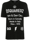 DSQUARED2 LOGO PRINT T-SHIRT