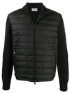 Moncler Padded Zip-up Cardigan Clothing In Black