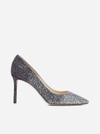 JIMMY CHOO DECOLLETE’ ROMY 85 CON GLITTER DEGRADE’