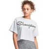 Champion Women's X Mtv Limited Edition Cropped T-shirt In White
