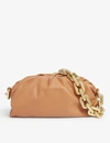 BOTTEGA VENETA THE POUCH CHAINED LEATHER CLUTCH,R00743111