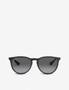 Ray Ban Rb4171 Erika Nylon Acetate Round-frame Sunglasses In Black