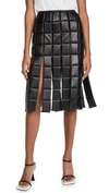 A.W.A.K.E. Vegan Leather Tiled Skirt