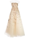 OSCAR DE LA RENTA SEQUIN-EMBELLISHED GOWN