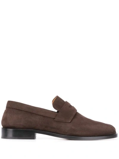 Maison Margiela Tabi Slip-on Shoes In Brown