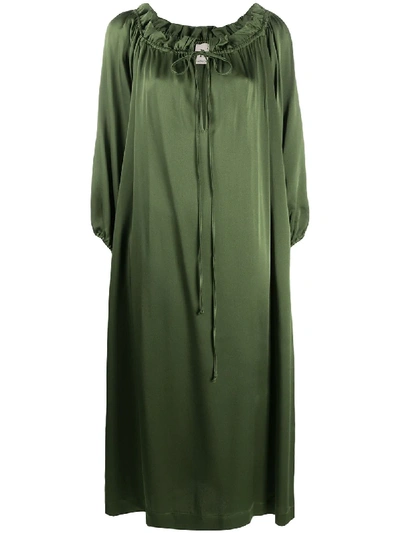 L'autre Chose Loose-fit Midi Dress In Green